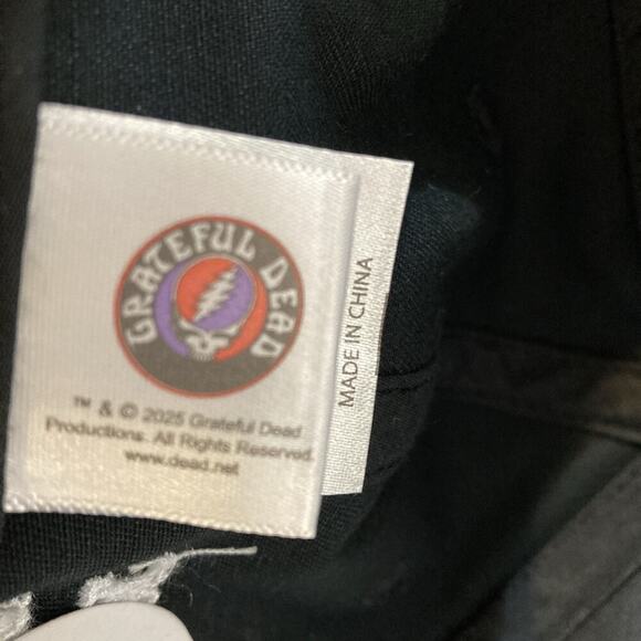 Grateful Dead Snapback Hat New Adjustable OSFM Black Skeleton Baseball Cap - Picture 7 of 7